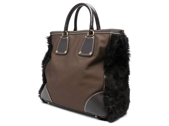 Autre Marque Prada Borsa anni 2010 Marrone - vista 2