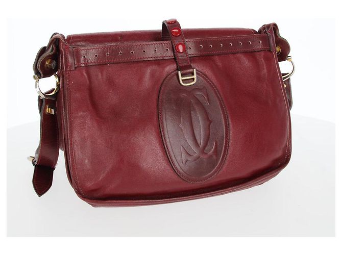 Autre Marque Cartier Borsa anni '80 Bordò - vista 4