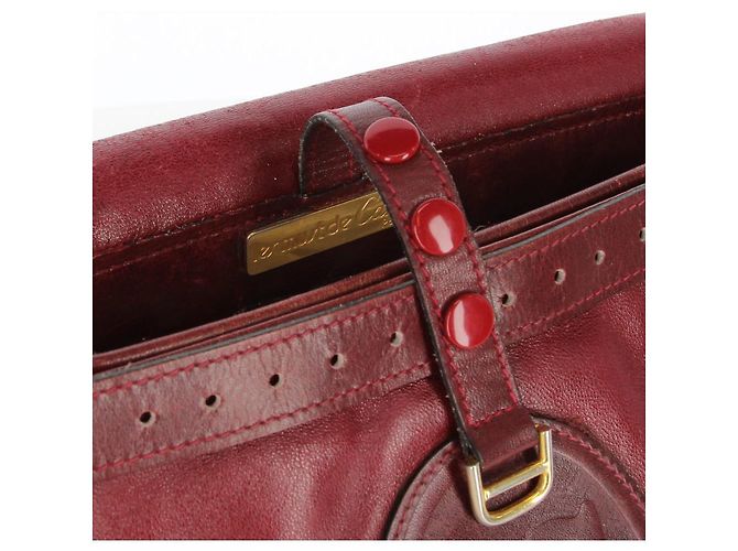 Autre Marque Cartier Borsa anni '80 Bordò - vista 5