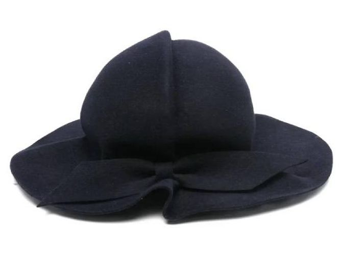 Autre Marque Marni 90er Jahre Hut Marineblau - Ansicht 2