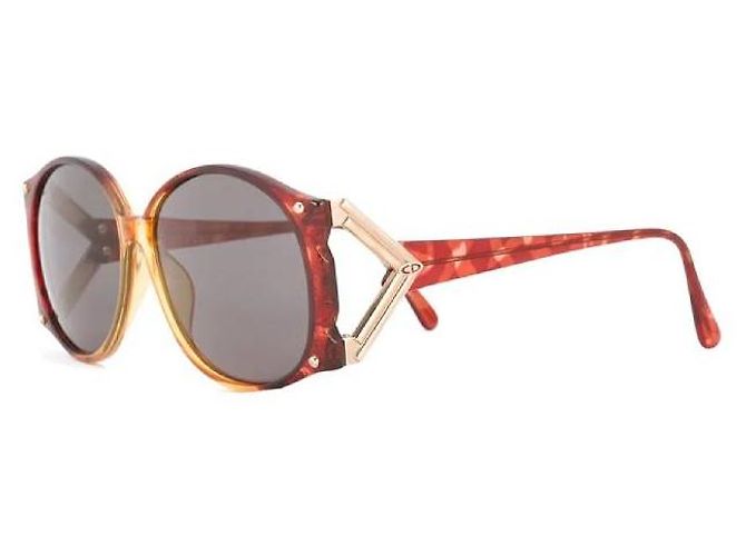 Autre Marque Christian Dior Occhiali da sole anni '80 Rosso - vista 2