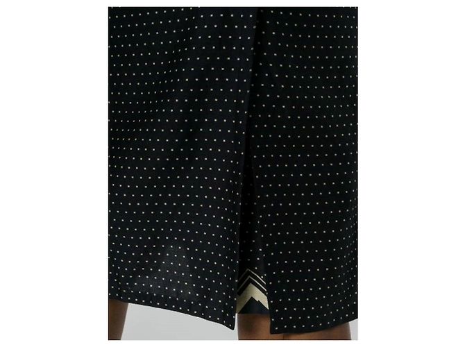 Gonnello Versace in cotone nero - vista 5