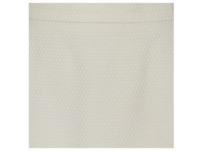 Autre Marque Falda larga de lana negra Chanel Blanco - vista 4