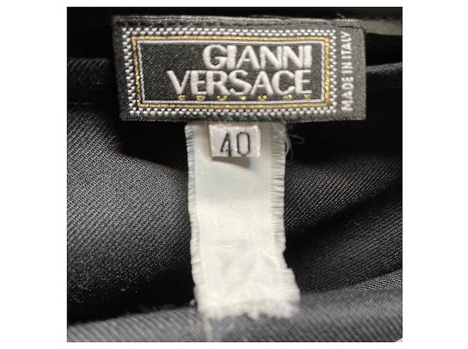 Versace Hose aus den 2000ern Schwarz - Ansicht 6