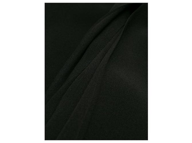 Falda Chanel de seda negra plisada Negro - vista 6
