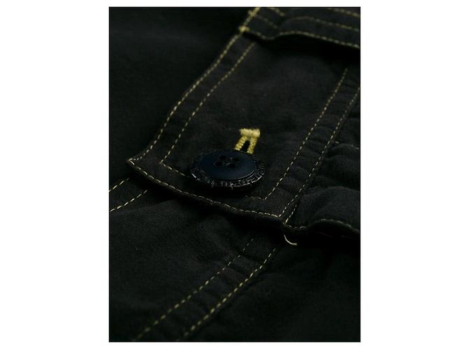 Pantalones Versace de algodón negro de cintura alta - vista 7