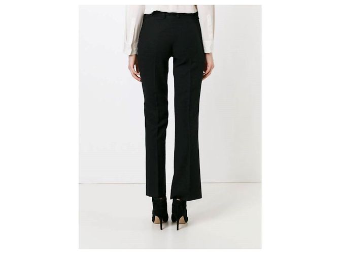 Pantalones Biba de lana negra de pierna recta Negro - vista 3
