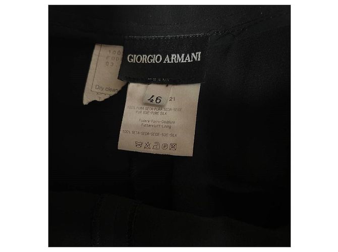 Giorgio Armani Hose aus den 90ern Schwarz - Ansicht 6