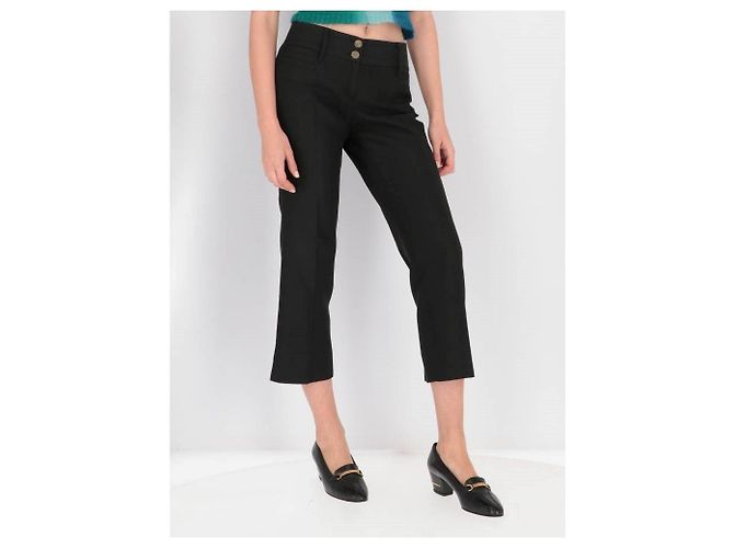 Dolce & Gabbana Capri-Hose aus den 2000ern Schwarz - Ansicht 3
