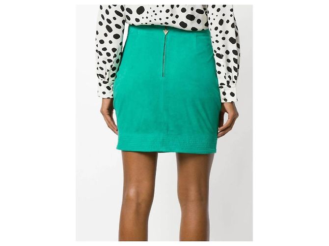 Versace Jupe années 80 Vert - vue 4