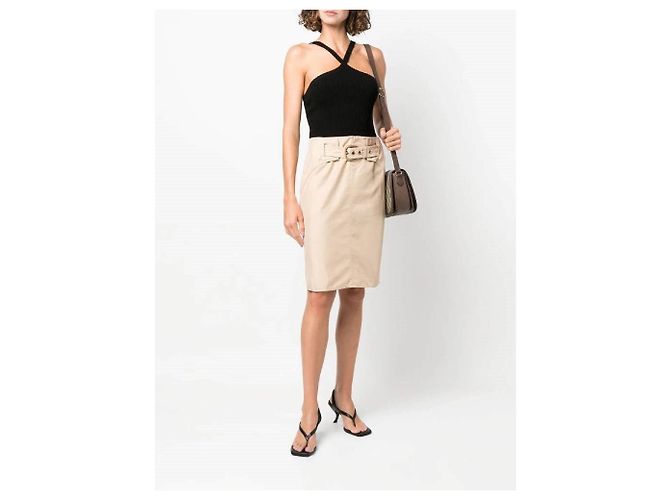 Gonna Gucci anni 2000 Beige - vista 2