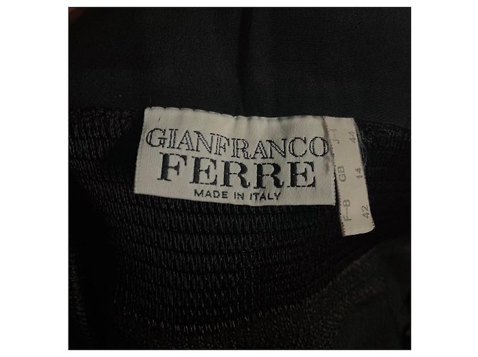 Gianfranco Ferré Gonna anni '80 Nero - vista 6