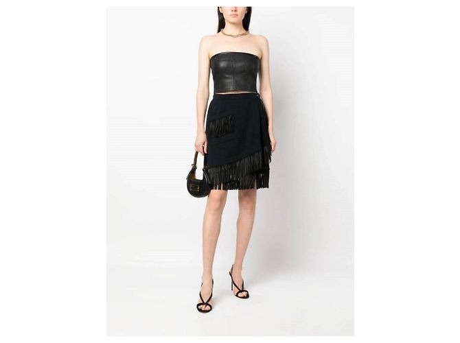 Yves Saint Laurent Gonna anni '90 Nero - vista 2