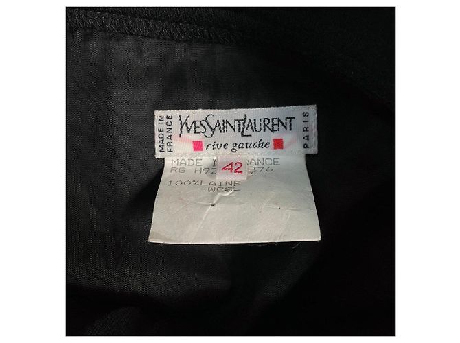 Yves Saint Laurent Gonna anni '90 Nero - vista 6
