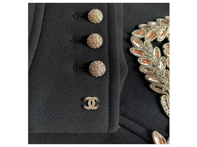 Chanel Blue Wool Jacket - view 6