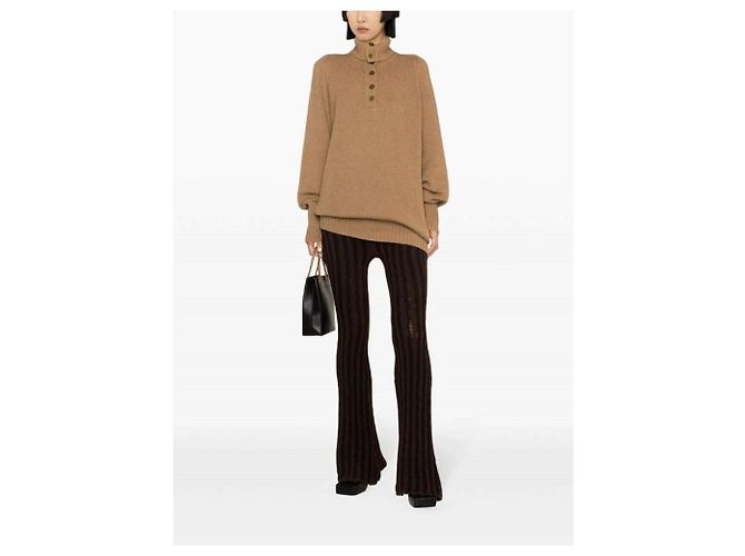 Jersey Chanel Beige de Pelo de Camello - vista 4