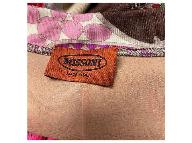 Missoni Langarmkleid aus Viskose Rosa Pink - Ansicht 6