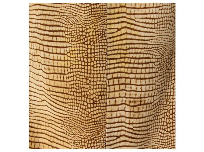 Autre Marque Castioni Lederkleid braun Animal Print - Ansicht 3