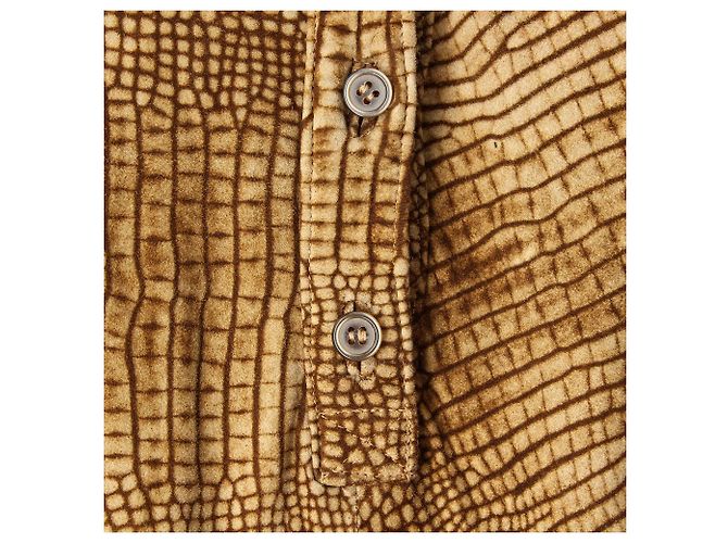 Autre Marque Castioni Lederkleid braun Animal Print - Ansicht 5