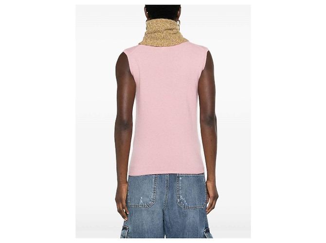 Chanel Rosa Kaschmir Rollkragen Stricktop Pink - Ansicht 5
