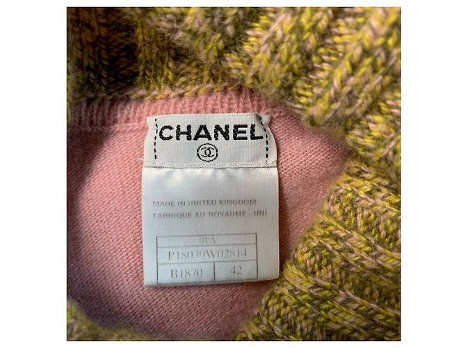 Chanel Rosa Kaschmir Rollkragen Stricktop Pink - Ansicht 6