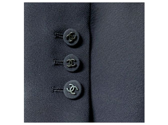 Abito midi Chanel blu in viscosa anni 90 - vista 8