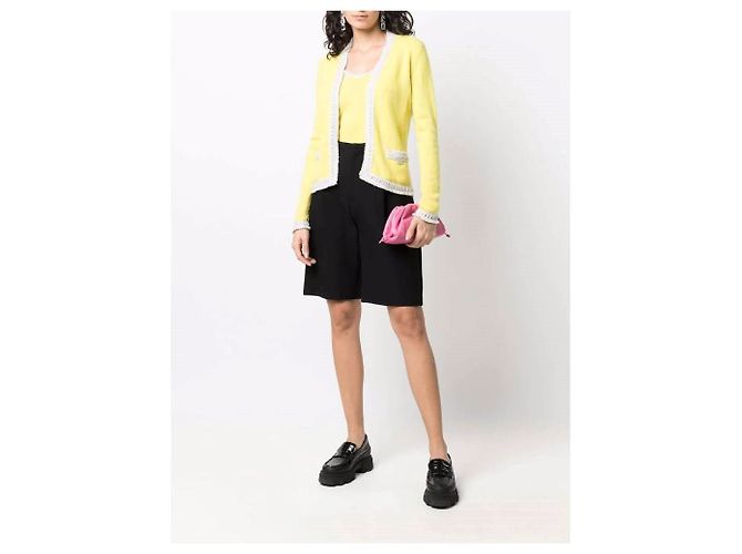 Chanel Cardigan aus den 2000ern Gelb - Ansicht 5