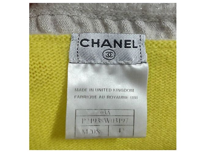 Chanel Cardigan aus den 2000ern Gelb - Ansicht 7