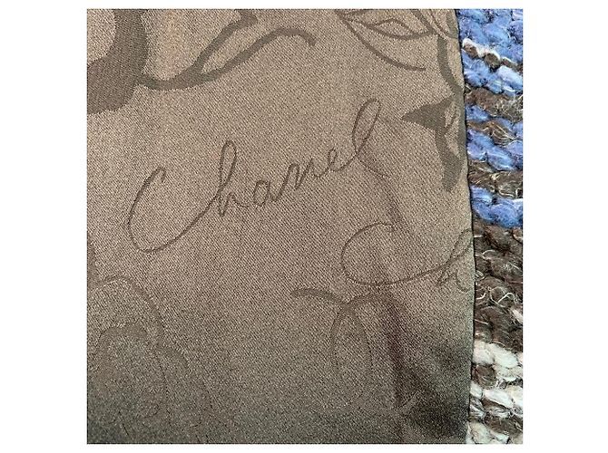 Abrigo Chanel de lana gris azul y negro Multicolor - vista 6