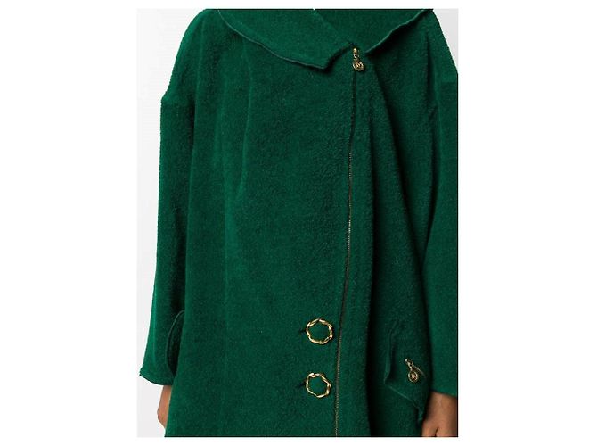 Casaco Chanel Oversized de Lã Verde - vista 5