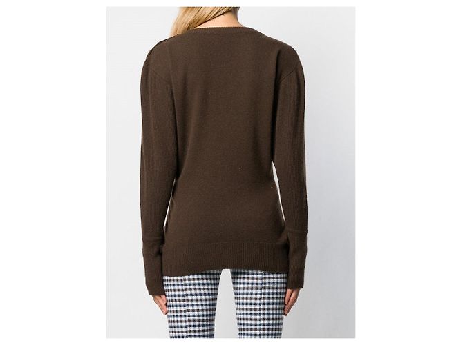 Jersey Chanel de cachemira marrón Castaño - vista 4