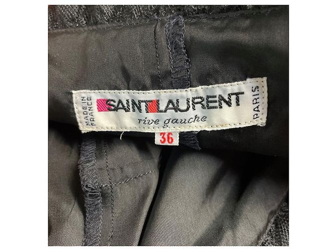 Vestido Yves Saint Laurent de los 80 Negro - vista 3