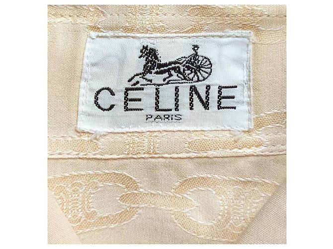 Camisa Céline de jacquard de algodón rosa con cadenas - vista 6