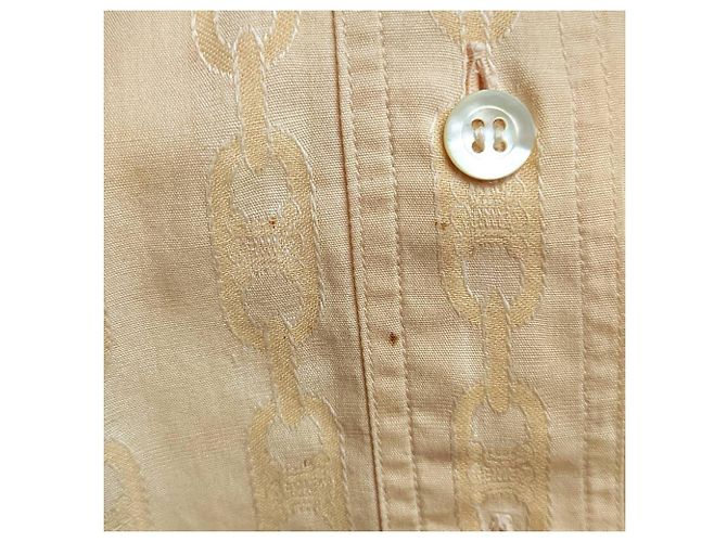 Camisa Céline de jacquard de algodón rosa con cadenas - vista 7