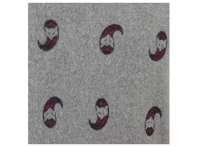 Krizia Kleid aus Wolle Paisley Muster Grau - Ansicht 2