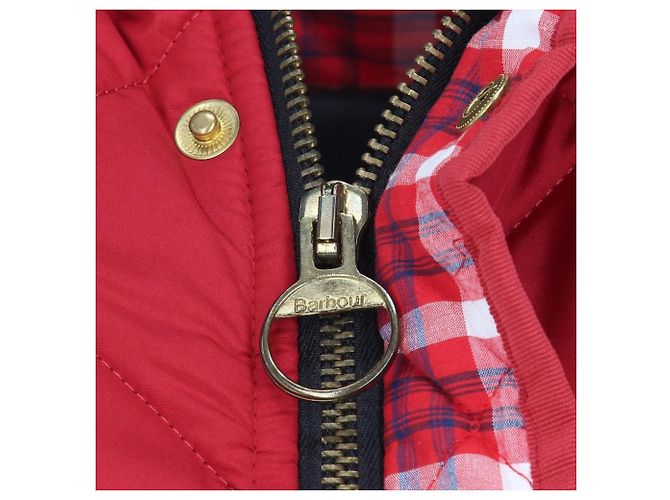 Barbour Polarquilt Steppweste rot Baumwolle - Ansicht 5