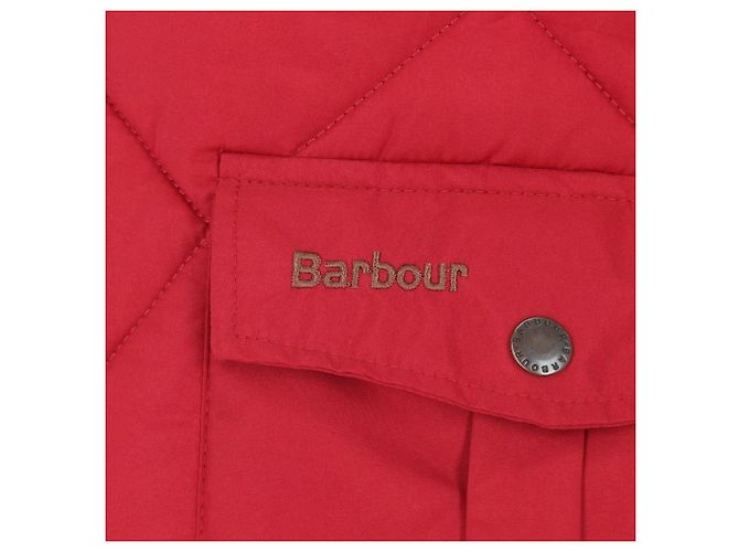 Barbour Polarquilt Steppweste rot Baumwolle - Ansicht 7