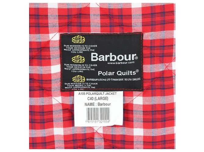 Barbour Polarquilt Steppweste rot Baumwolle - Ansicht 8