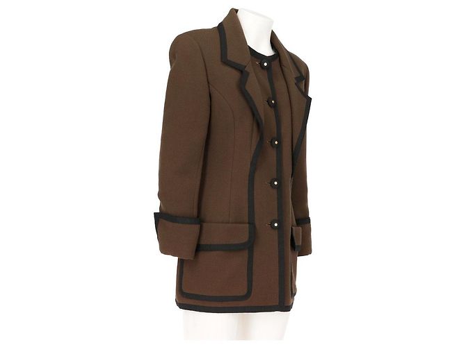 Blazer Chanel by Ratti de lana marrón Púrpura - vista 3