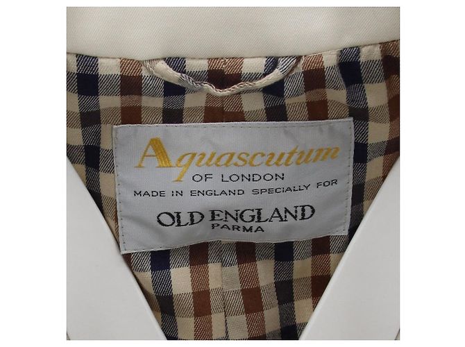 Trench Coat Aquascutum 2000s Beige - vista 6