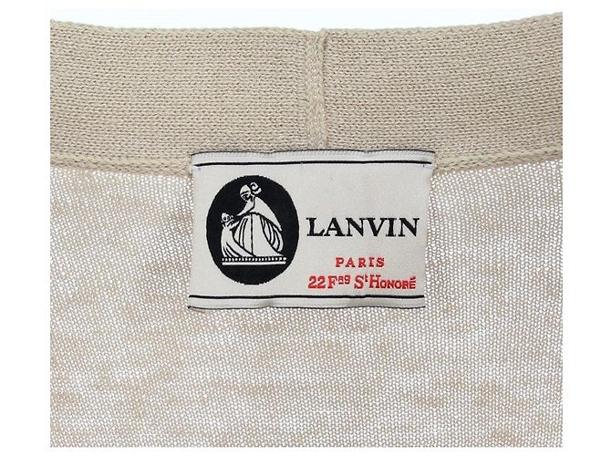Cardigã Lanvin 2010s Bege - vista 5