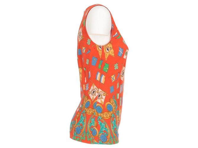 Versace 2000s Tank Top Orange - Ansicht 3