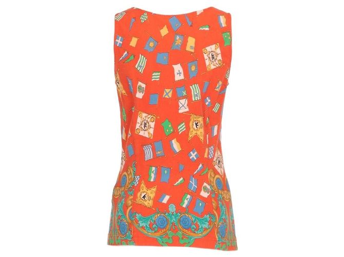 Versace 2000s Tank Top Orange - Ansicht 5