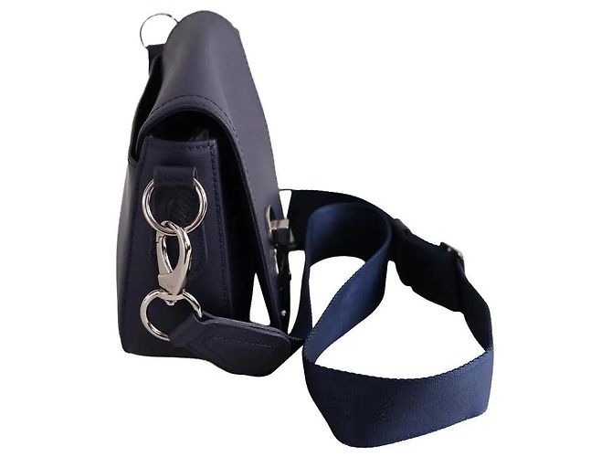 Borsa a tracolla Longchamp in pelle blu - vista 3