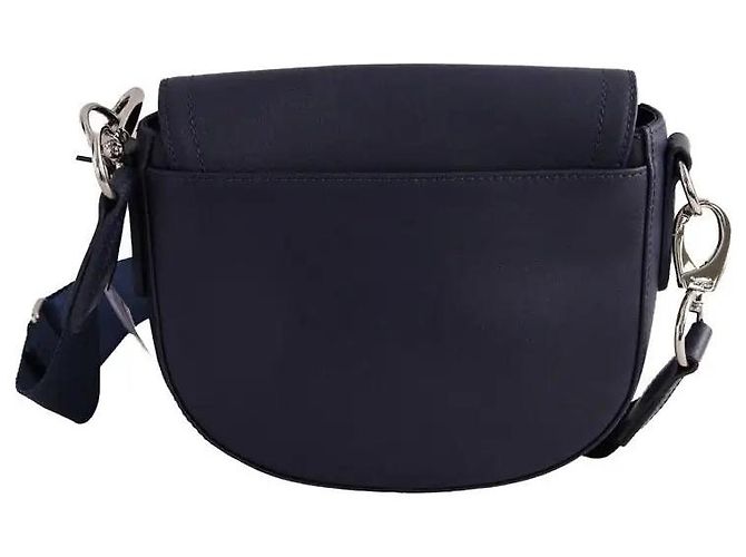Borsa a tracolla Longchamp in pelle blu - vista 4