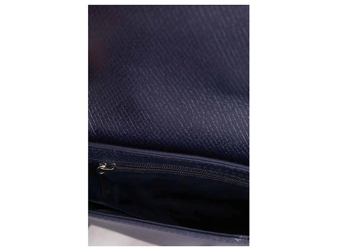 Borsa a tracolla Longchamp in pelle blu - vista 6