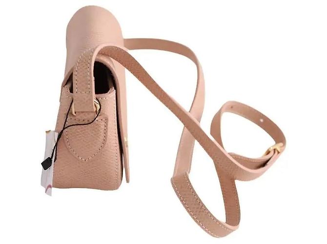 Borsa a tracolla Longchamp in pelle beige - vista 2