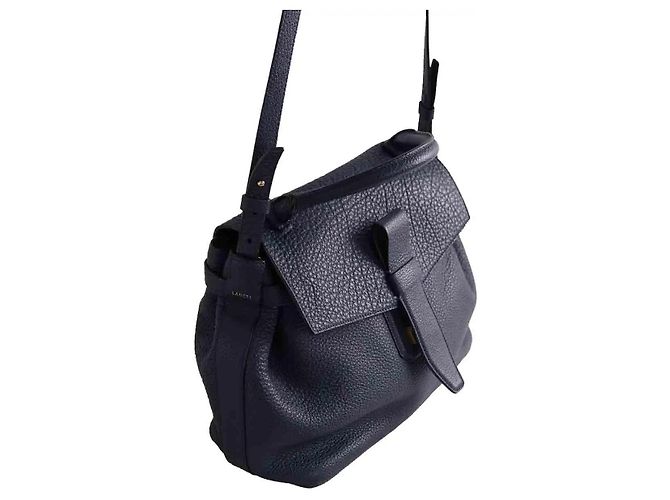Borsa a tracolla Lancel in pelle blu - vista 4