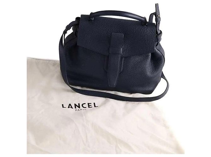 Borsa a tracolla Lancel in pelle blu - vista 6