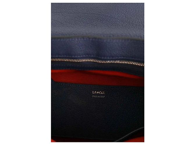 Borsa a tracolla Lancel in pelle blu - vista 7